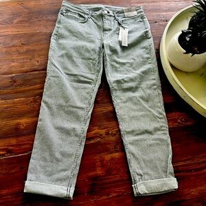 Calvin Klein ankle skinny pinstriped jeans. Size 10 new with tags